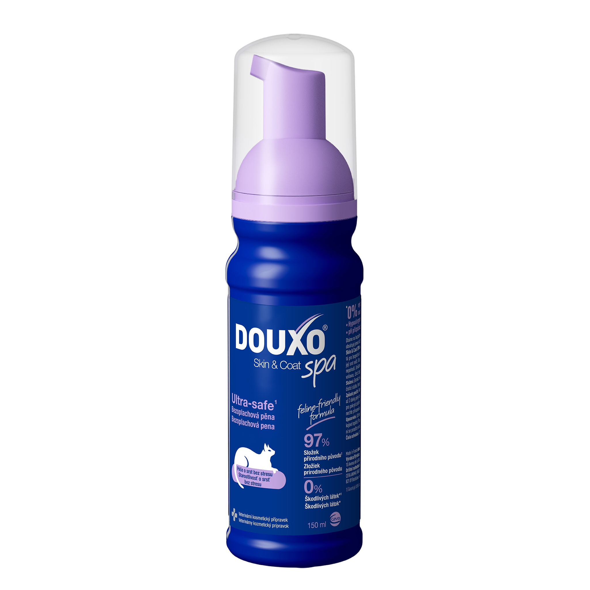 Douxo Skin&Coat SPA bezoplachová pěna pro kočky 150 ml