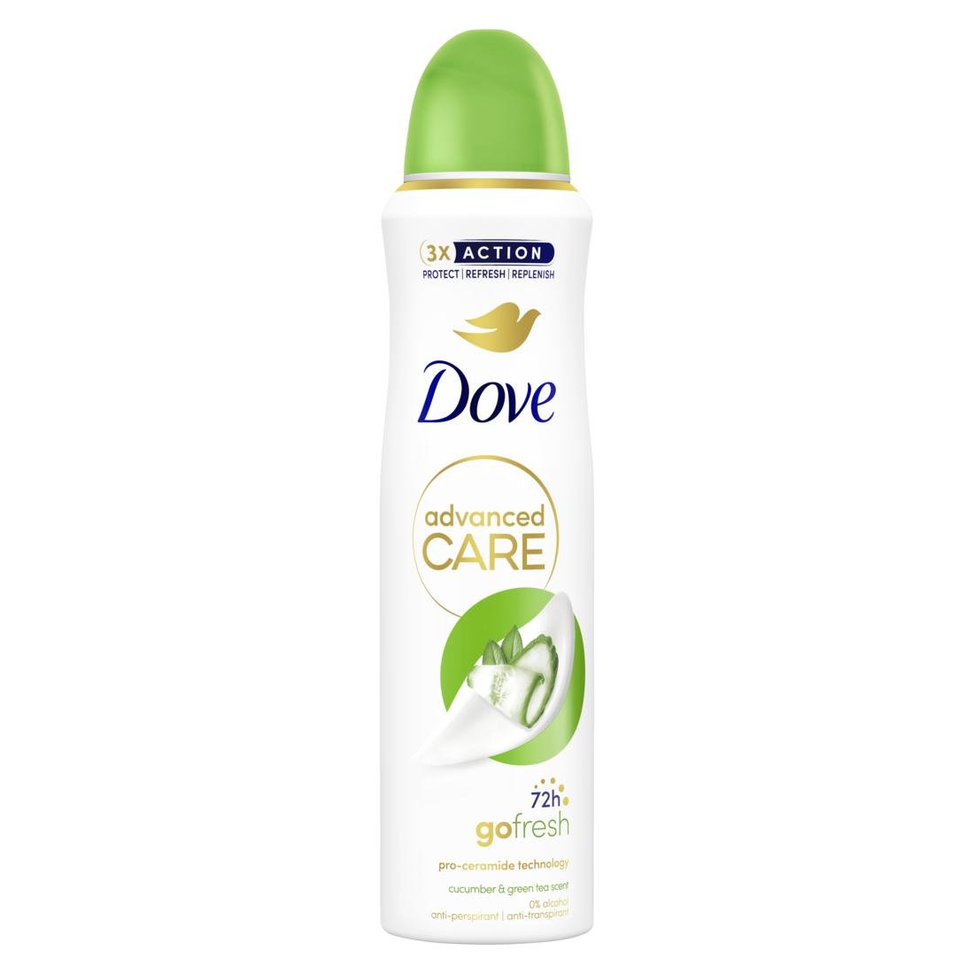DOVE Advanced Care Cucumber&Green Tea antiperspirant sprej 150 ml