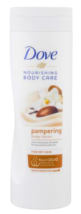 DOVE Nourishing Tělové mléko s bambuckým máslem pro suchou pokožku 400 ml