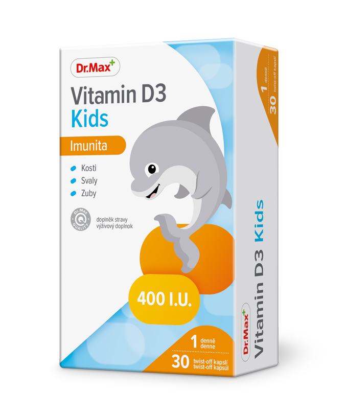 Dr. Max Vitamin D3 Kids 30 kapslí