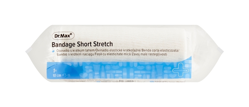 Dr. Max Bandage Short Stretch 10 cm x 5 m obinadlo s krátkým tahem 1 ks
