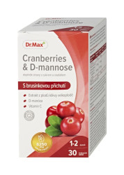 Dr. Max Cranberries & D-mannose 30 žvýkacích tablet