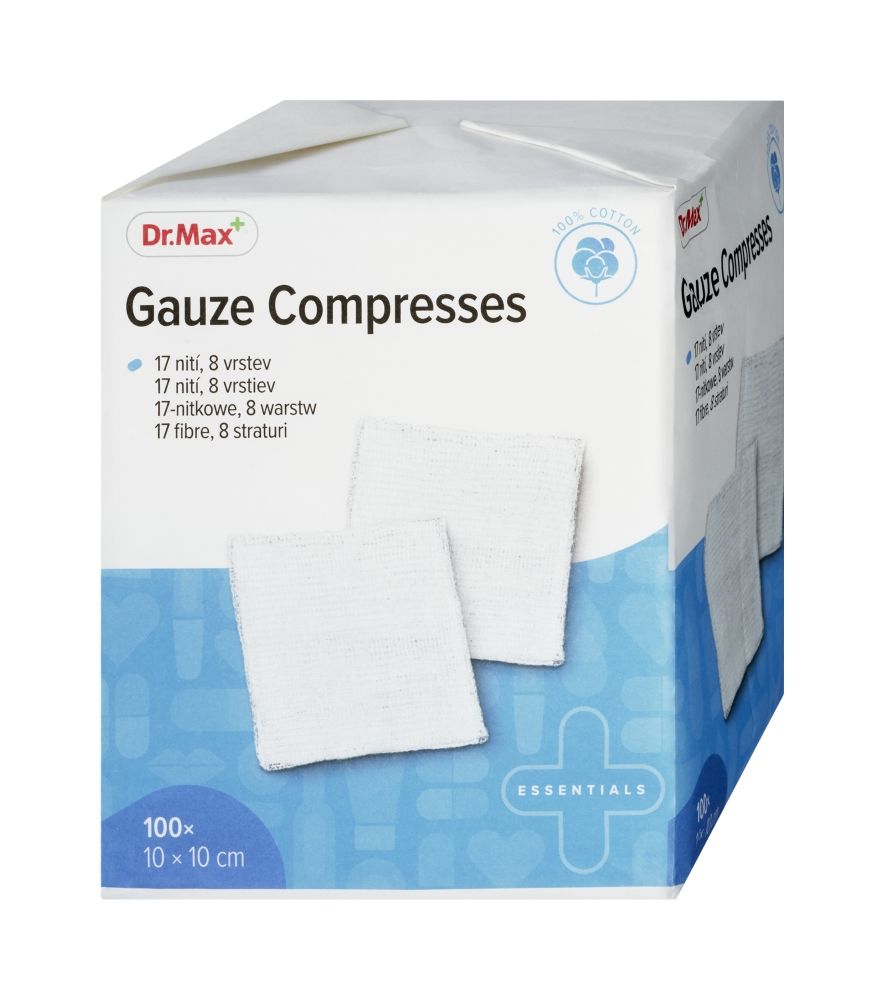 Dr. Max Gauze Compresses 10 x 10 cm 100 ks