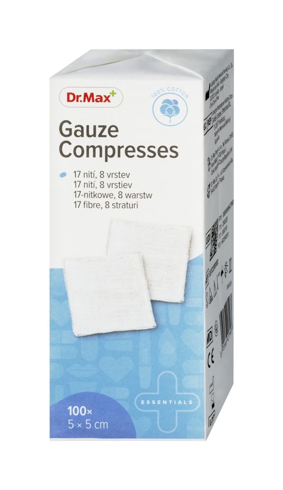 Dr. Max Gauze Compresses 5x5 cm 100 ks