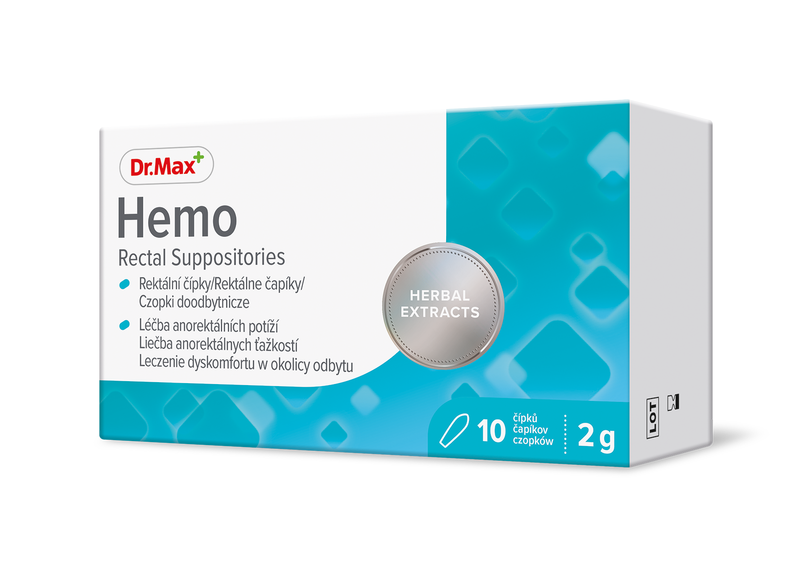 Dr. Max Hemo Rectal Suppositories rektální čípky 10 ks