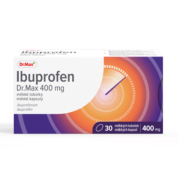 Dr. Max Ibuprofen 400 mg 30 měkkých tobolek