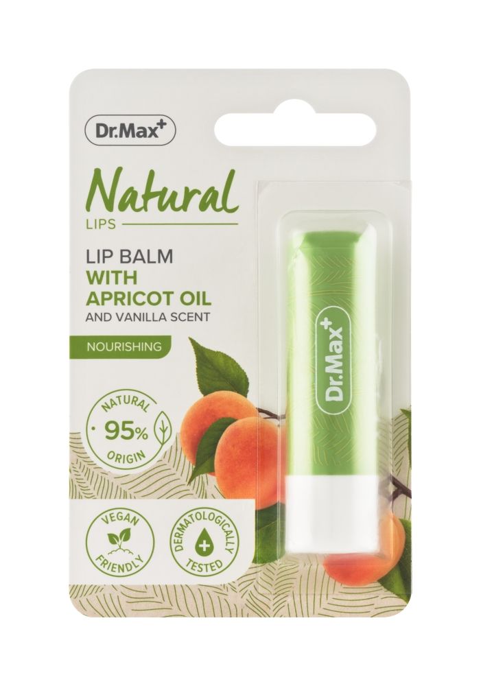 Dr. Max Natural Lip Balm Apricot 4,8 g