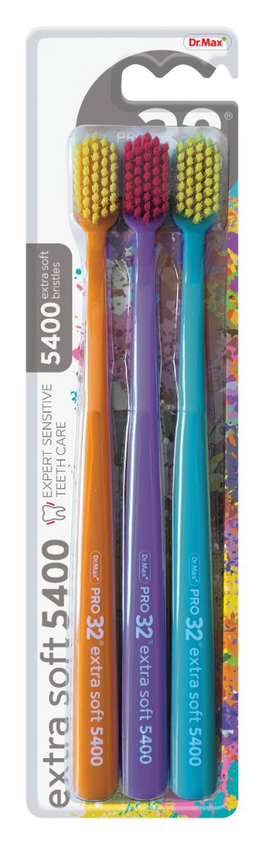 Dr. Max PRO32 Extra soft 5400 zubní kartáček 3 ks