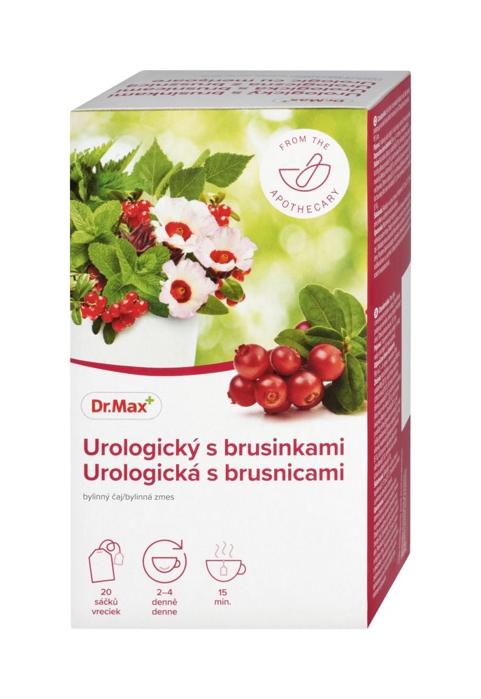 Dr. Max Urologický s brusinkami bylinný čaj 20x1,5 g