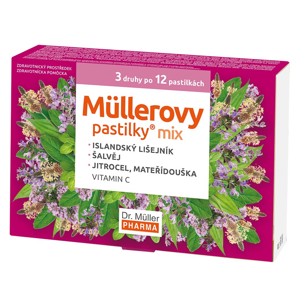 Dr. Müller Müllerovy pastilky MIX 3x12 pastilek