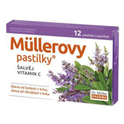 DR. MÜLLER Müllerovy pastilky se šalvějí a vitaminem C 24 ks