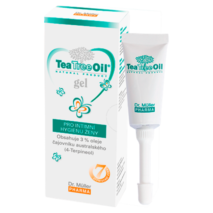 DR. MÜLLER Tea Tree Oil gel pro intimní hygienu ženy 7x7,5 g