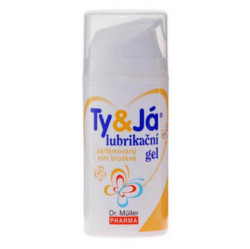 DR. MÜLLER Ty & Já Lubrikační parfémovaný gel vůní broskve 100 ml