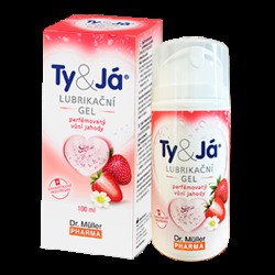 DR. MÜLLER Ty & Já Lubrikační parfémovaný gel vůní jahody 100 ml