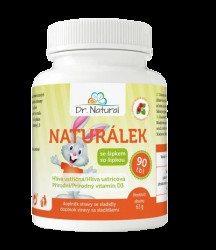 DR.NATURAL Naturálek Hlíva ústřičná s vit.D 90 tablet