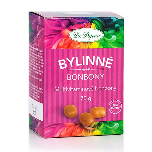 Dr. Popov Bylinné bonbony Multivitamín 70 g