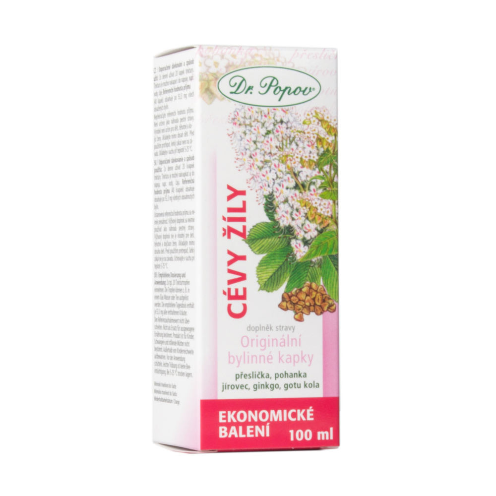 Dr. Popov Cévy žíly bylinné kapky 100 ml
