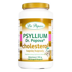 DR.POPOV Psyllium Cholesterol 120 kapslí