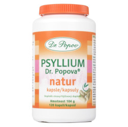 DR. POPOV Psyllium natur 120 kapslí