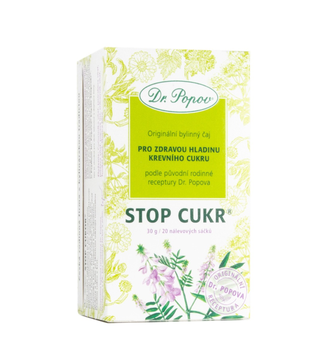 Dr. Popov Stop cukr porcovaný čaj 20x1,5 g