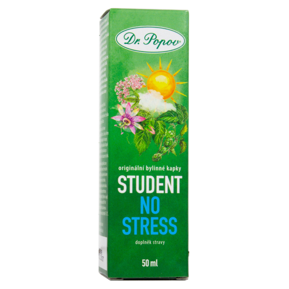 DR.POPOV Student no stress originální bylinné kapky 50 ml