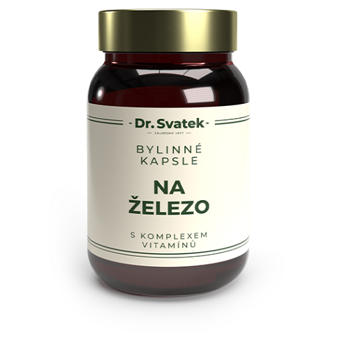 DR.SVATEK Bylinné kapsle na železo s komplexem vitamínů 90 kusů