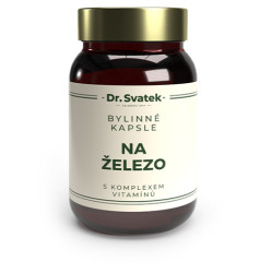 DR.SVATEK Bylinné kapsle na železo s komplexem vitamínů 90 kusů
