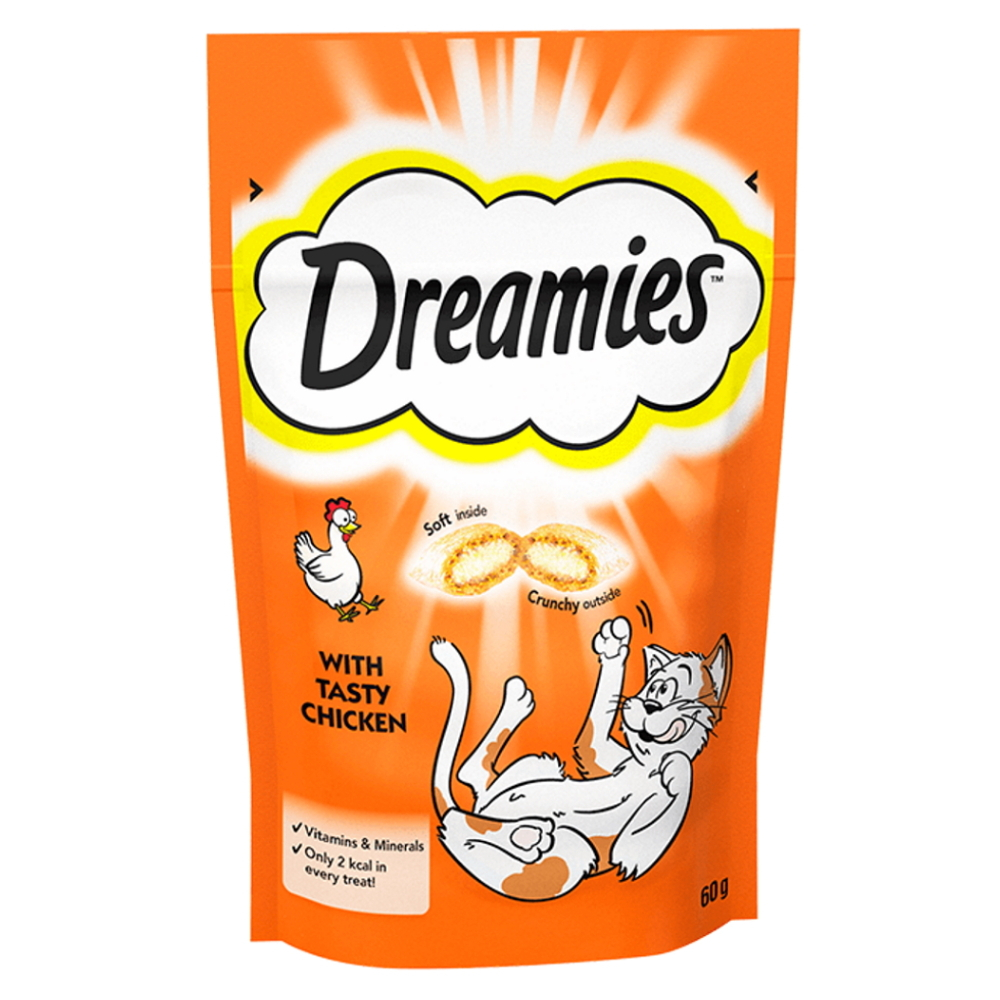 DREAMIES pochoutka pro kočky s kuřecím 60 g