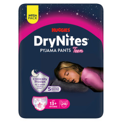 DRY NITES® Mega Natahovací kalhotky pro dívky od 13+ let 20 kusů