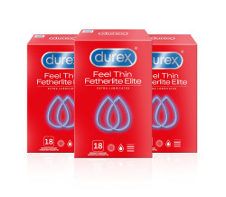 Durex Feel Thin Extra Lubricated kondomy pack 54 ks