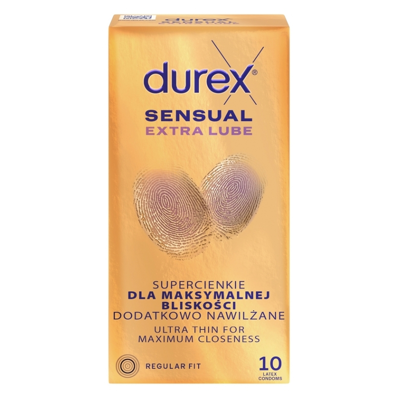 DUREX Sensual extra lube 10 kusů