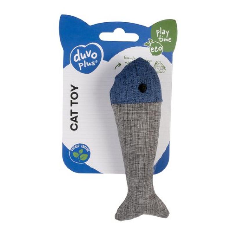 Duvo+ Eco hračka pro kočky s catnipem ryba 13,5x4,5x3cm