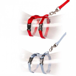 Duvo+ Postroj s vodítkem pro koťata Set Uni 15-25cm/8mm-125cm MIX 1ks