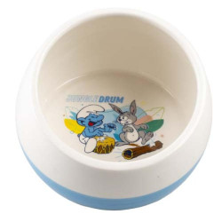 Duvo+ ŠMOULOVÉ Keramická miska hudebník Trumpetka modro-bílá 800ml/15x15x10cm