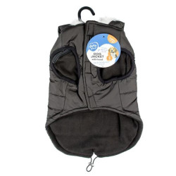 Duvo+ zimní bunda s kapucí pro psy XS 30cm černá