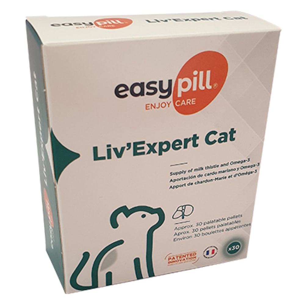 EASYPILL Liver support/Liv´Expert Cat na akutní onemocnění jater pro kočky 60 g