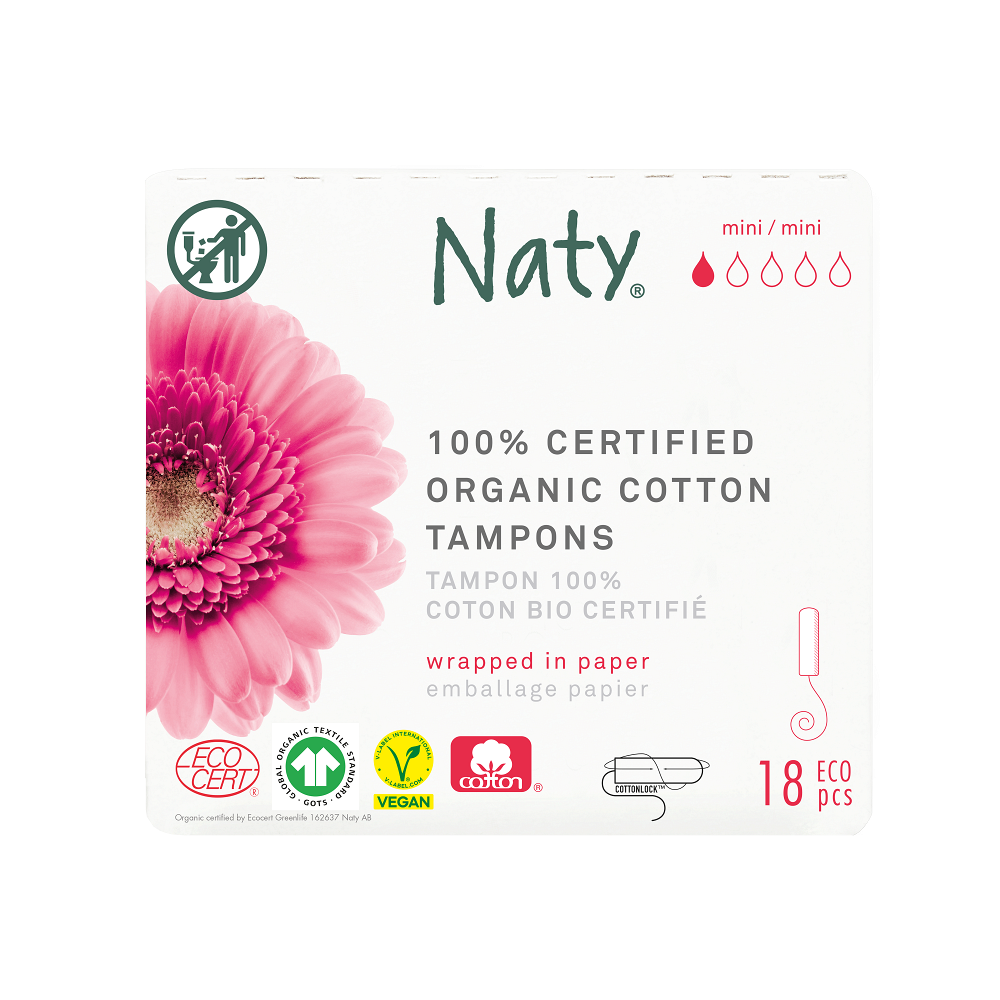 ECO BY NATY Tampóny Mini 18 kusů