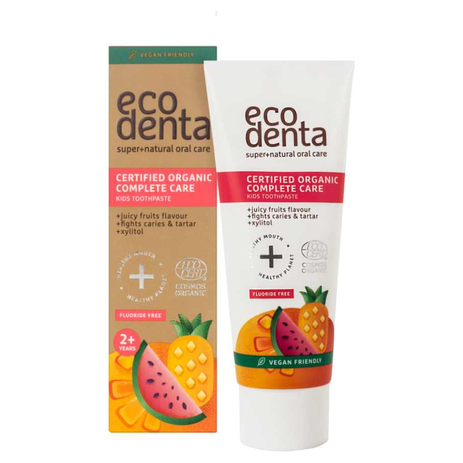 ECODENTA Certifikovaná dětská pasta s příchutí šťavnatého ovoce 75 ml