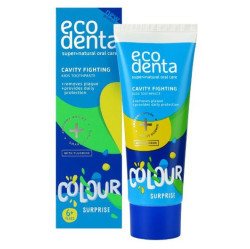 ECODENTA Dětská zubní pasta proti zubnímu kazu Color Surprise 6+ 75 ml