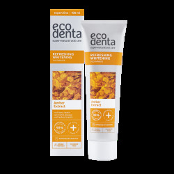 ECODENTA Osvěžující bělící zubní pasta z extraktem z jantaru 100 ml