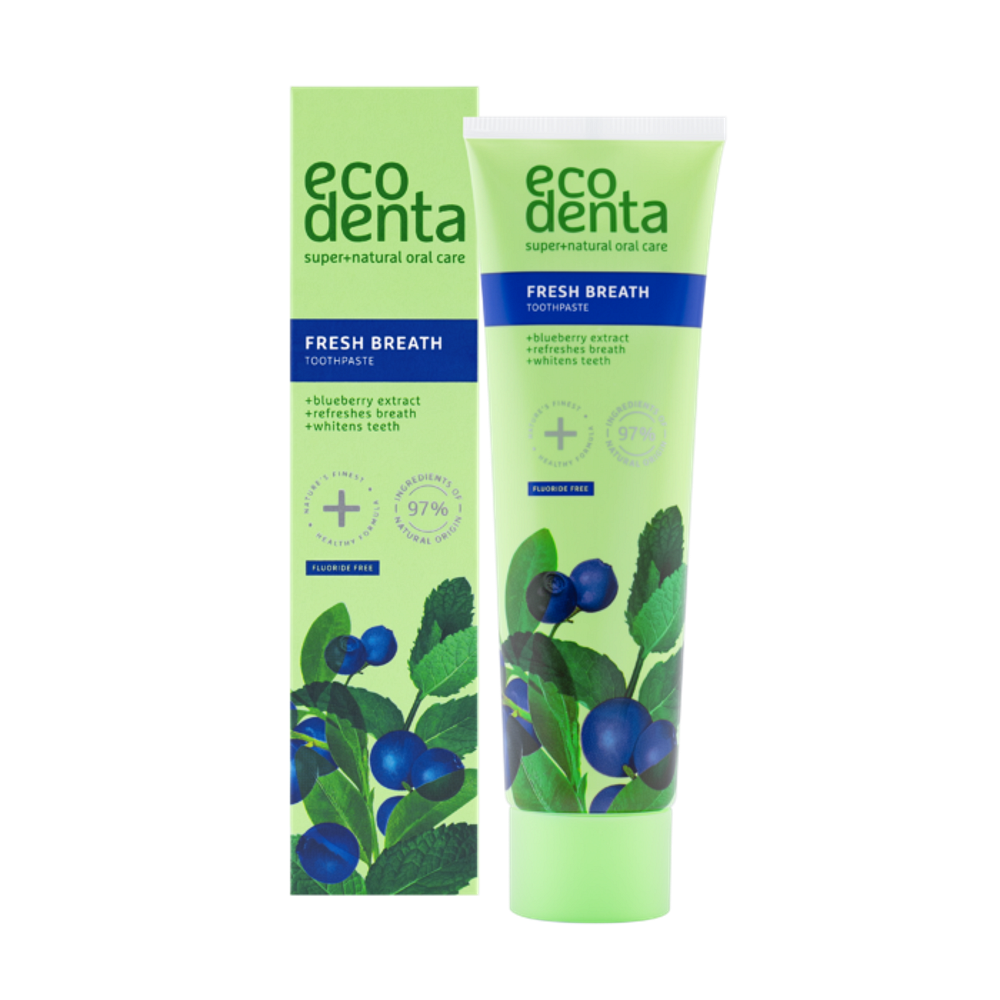 ECODENTA Zubní pasta s extraktem z borůvek pro svěží dech 100 ml