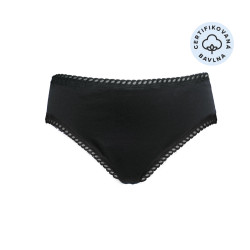 ecodis Menstruační kalhotky Panty na slabou menstruaci - černé