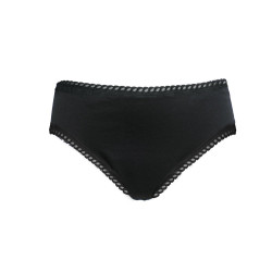 Ecodis Menstruační kalhotky Panty na střední menstruaci - černé, M