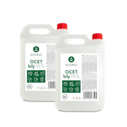 Ecorai Ocet bílý 10 % na úklid - kanystr 2 x 5 l (10 l) výhodné balení
