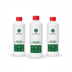 Ecorai Ocet bílý 10 % s vůní eukalyptu 3 x 1 l výhodné balení