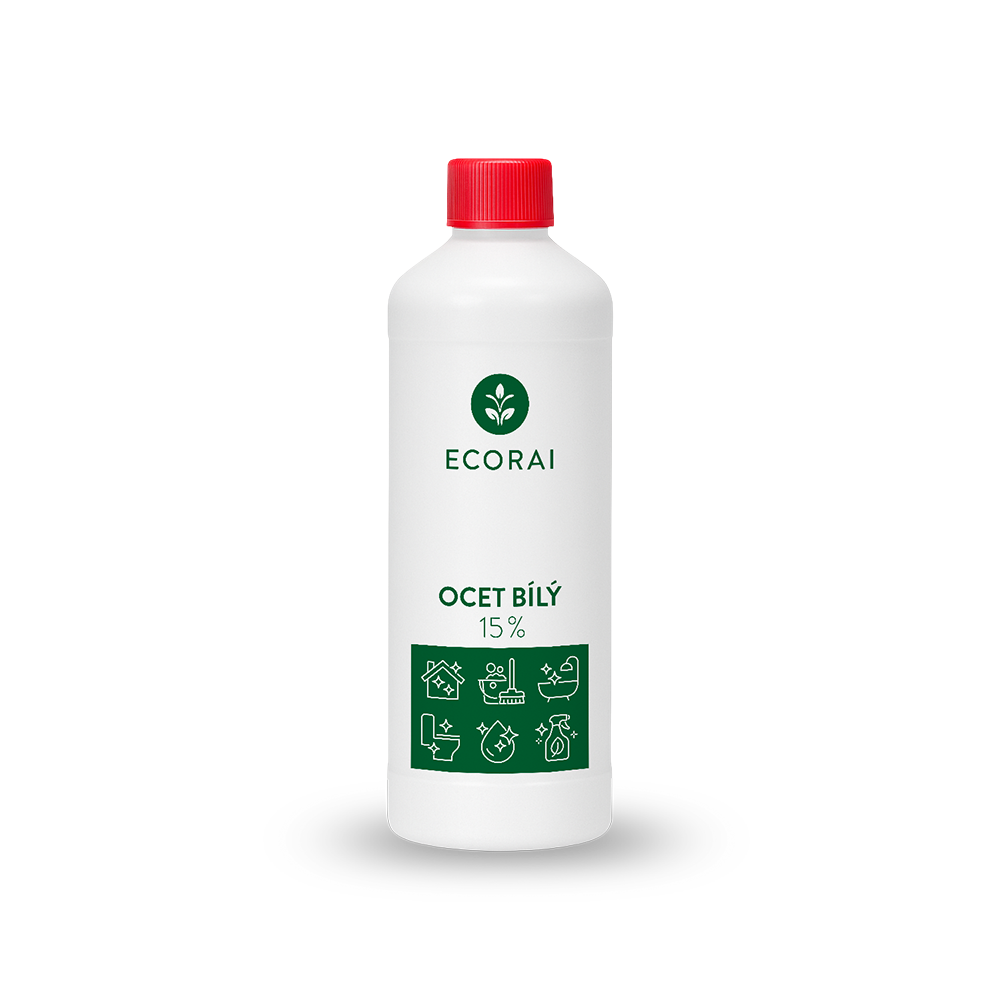Ecorai Ocet bílý 15 % láhev 1 l