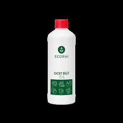 Ecorai Ocet bílý 15 % láhev 1 l