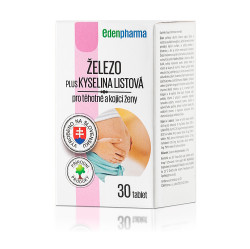 EDENPHAMA Železo plus Kyselina listová 30 tablet