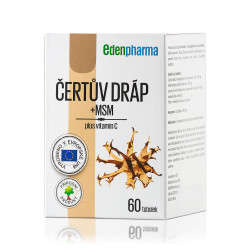 EDENPHARMA Čertův dráp + MSM plus vitamín C 60 kapslí