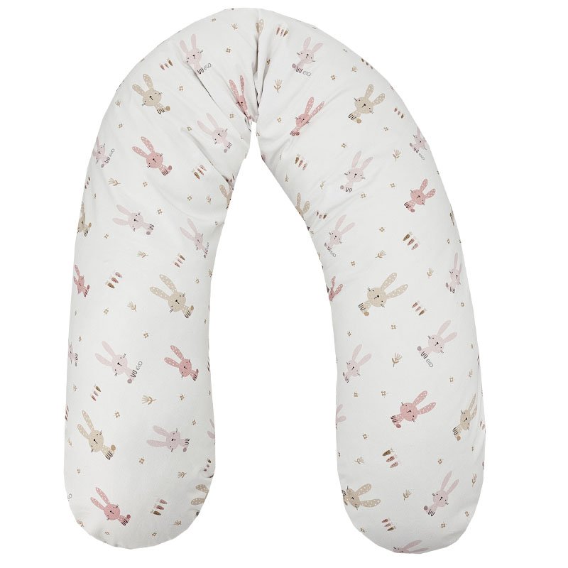 Eko Polštář kojicí Velvet Bunny pink 180 cm